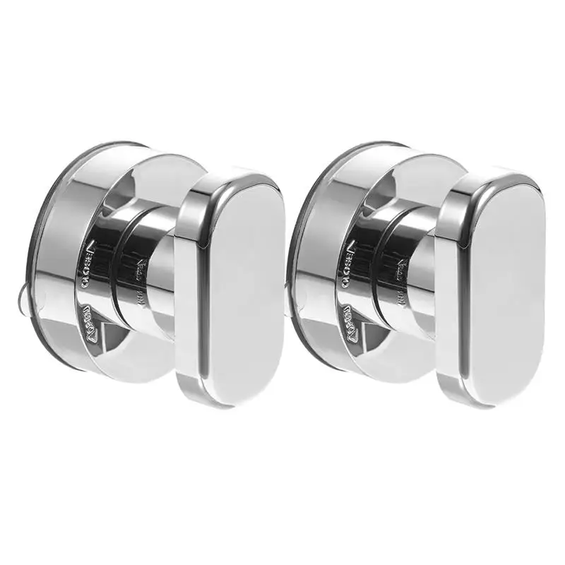2pcs Silver Cup Handles No Drill Bathroom Kitchen Door Cabinet Self Stick Cabinet Handles Toilet Cover Anti