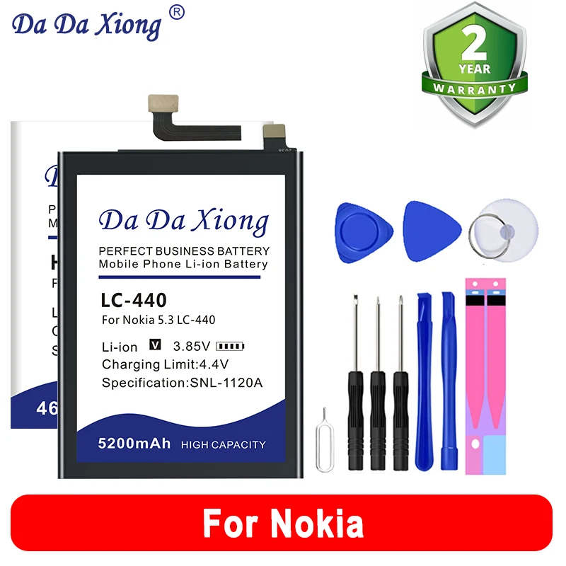 He347 Bl-29Ci Wt330 Lc-440 Bv-5Xw Wt130 He362 Batteria Per Nokia 2.2 3.1 4.2 5.3 6.2 7 7.2 8.1 X7 C10 Lumia 1020 Plus Hq510