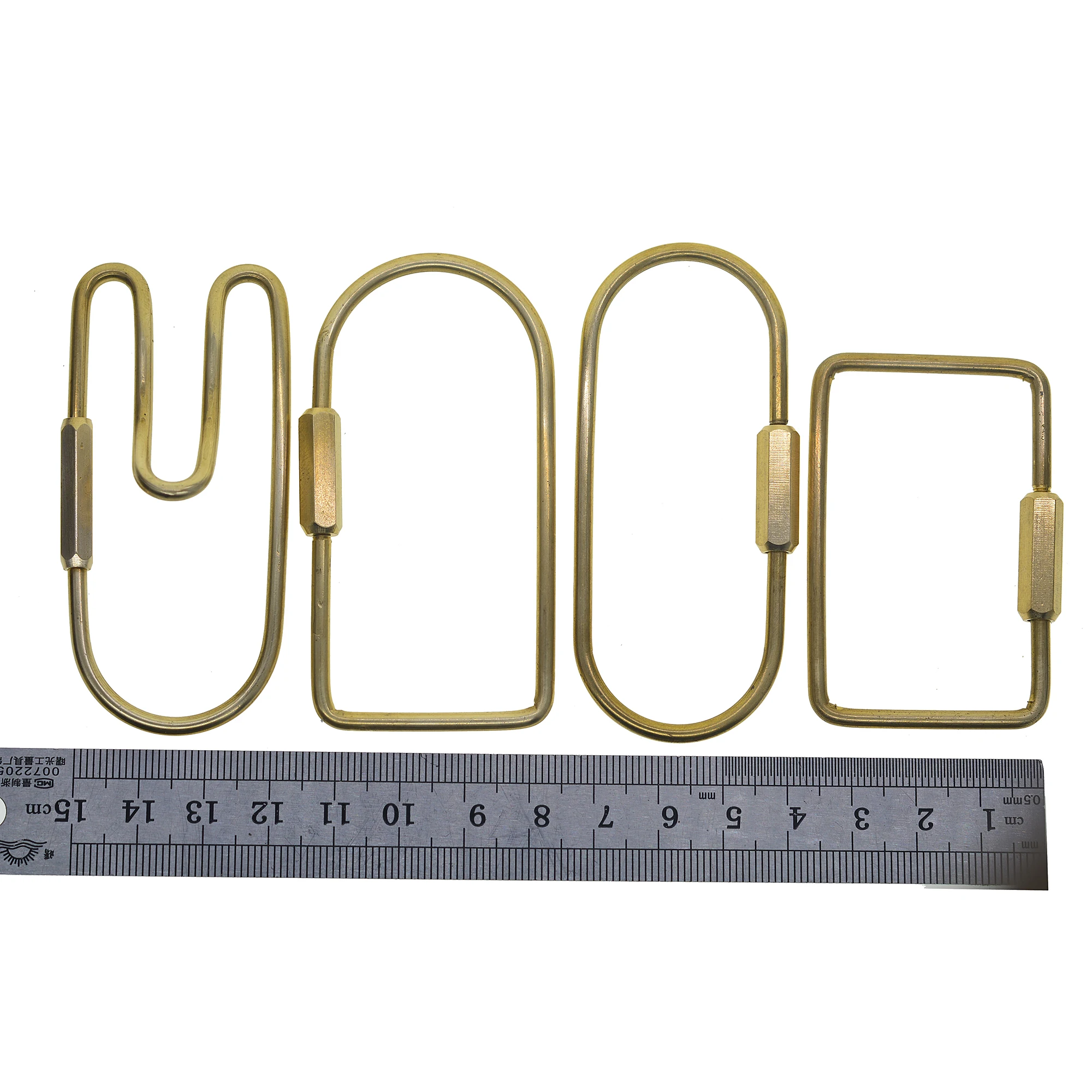 Elegant Brass Oval Hemisphere Heart Drop Carabiner Keychain Gift - 23 Stylish Options