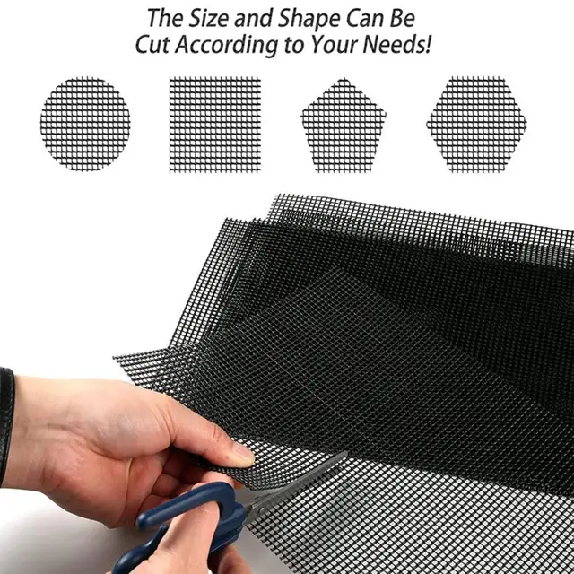 5Db Hasznos Hálófurat Képernyő Üvegszál Nettó Szőnyeg Újrafelhasználható Tartó 20X30 Cm -Es Virág Edény Alsó Lyuk Leeresztő Hálópad - Image 2
