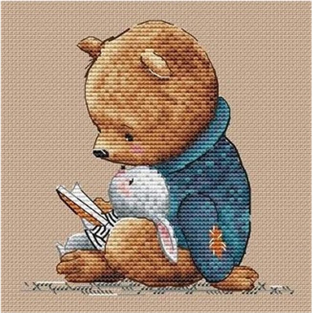Cute Bear Counted Cross Stitch Kit 1