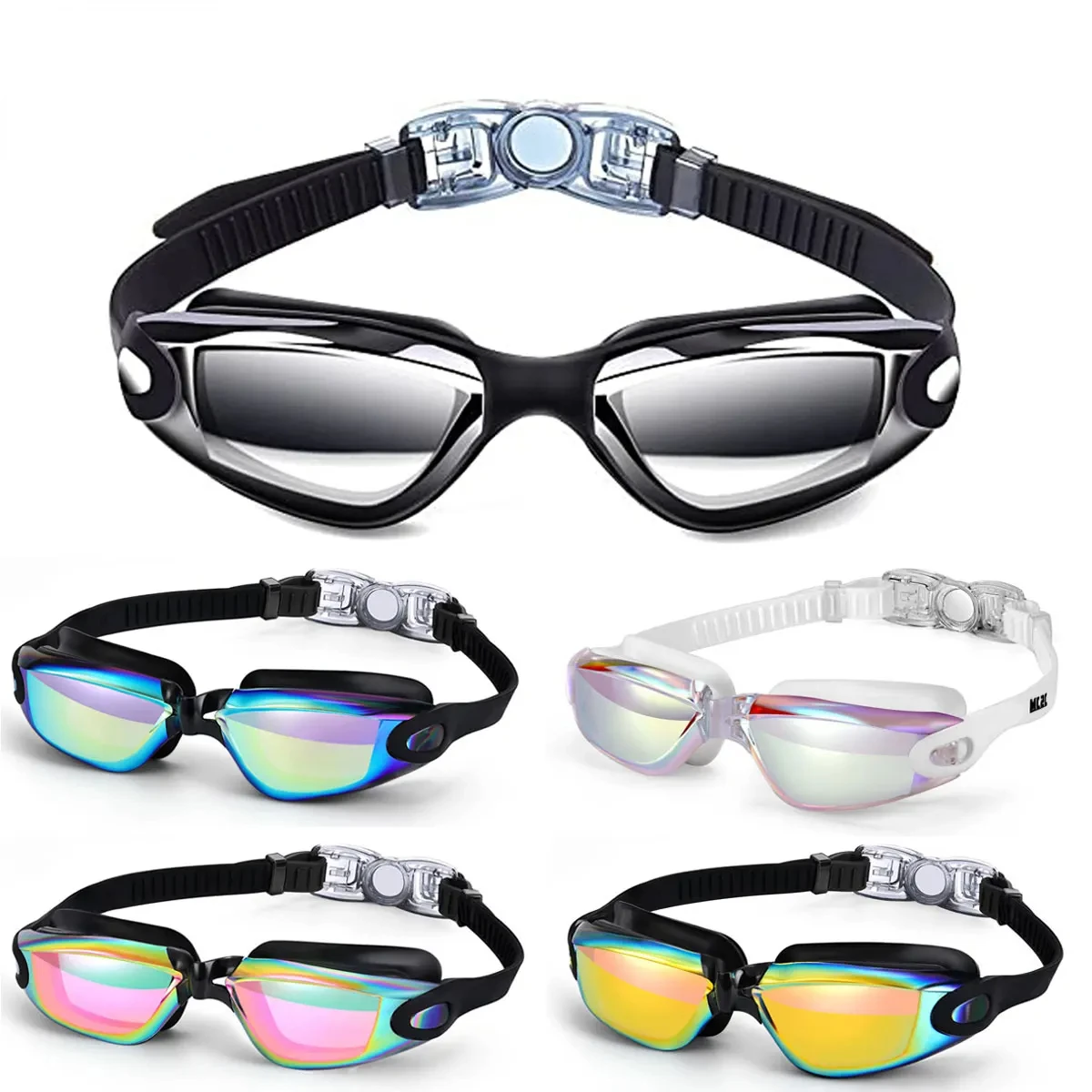 Professional Adult Anti-fog UV Protection Lens Men Women Swimming Goggles Waterproof Adjustable Silicone Swim Glasses Copozz