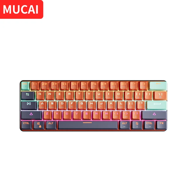 MUCAI MKA610 USB Mini Mechanical Gaming Wired Keyboard