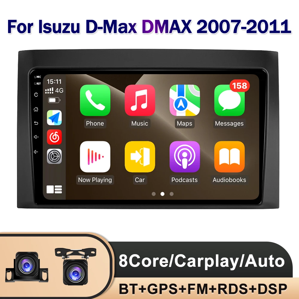 

QLED For Isuzu D-Max DMAX 2007 2008 2009 2010 2011 Android 10 Car Radio Multimedia Player Carplay Auto Stereo GPS DSP Head Unit