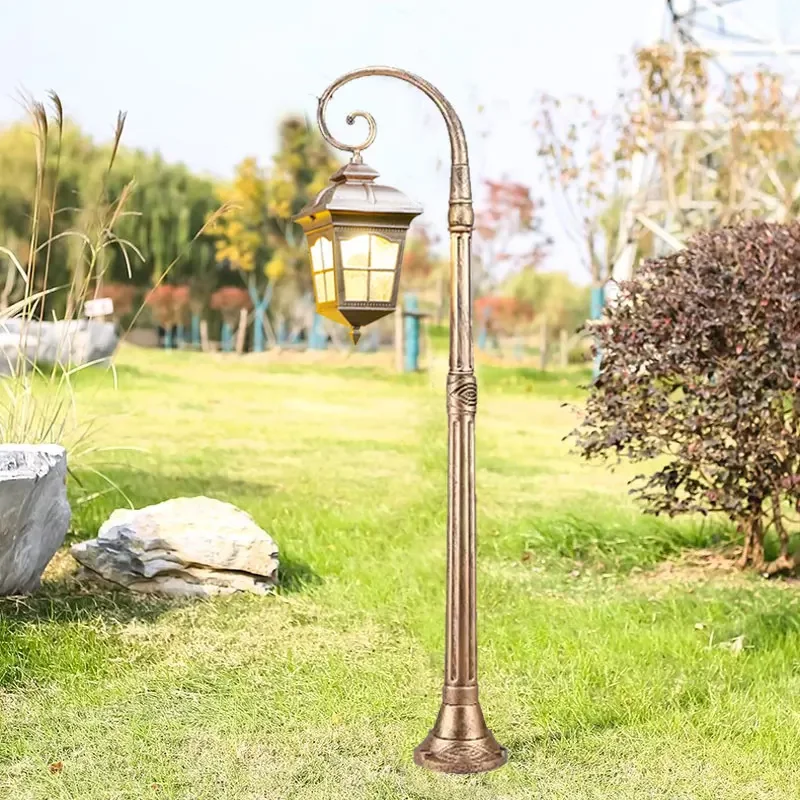 야외 유럽식 안뜰, 정원, 공원 알루미늄 방수 단일 헤드 가로등 ?140CM