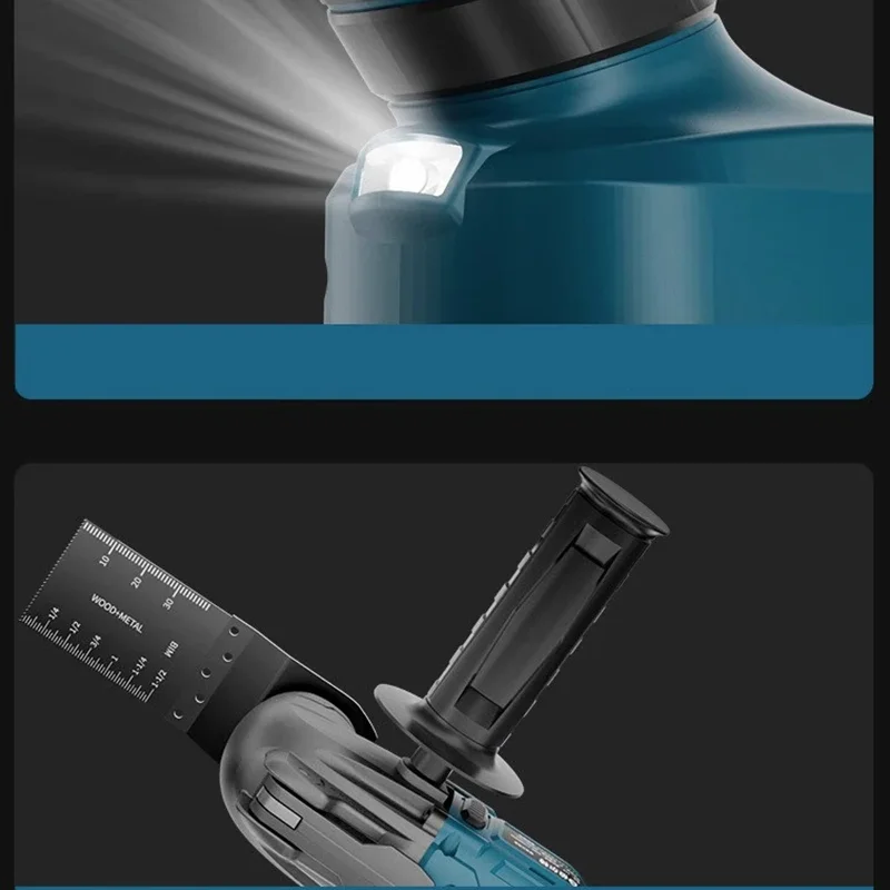 Brushless Versatile Oscillating Tool Electric Saw Trimmer Trimming Shovel Woodworking Cutting Tool For Makita 18V Battery 6
