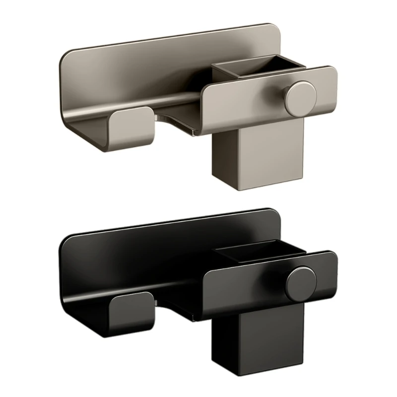 

Wall Hair Dryer Holder Aluminum Dryer Toilet Stand Hairdryer Storage Rack