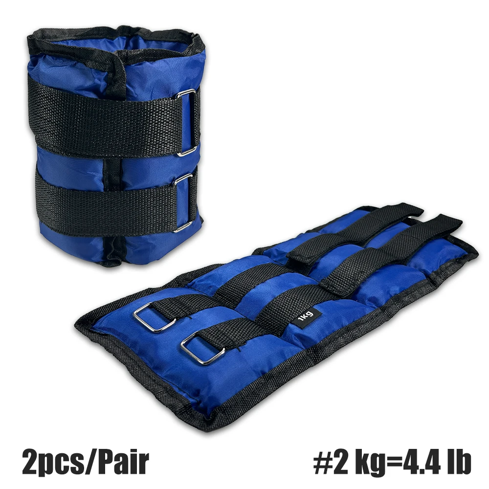 1 paire de poids de poignet et de cheville (0,5 kg/0,9 kg/1,8 kg), poids réglables pour jambes et bras, poids de cheville portables pour pilates, marche, yoga, gym (noir, 0,5 kg