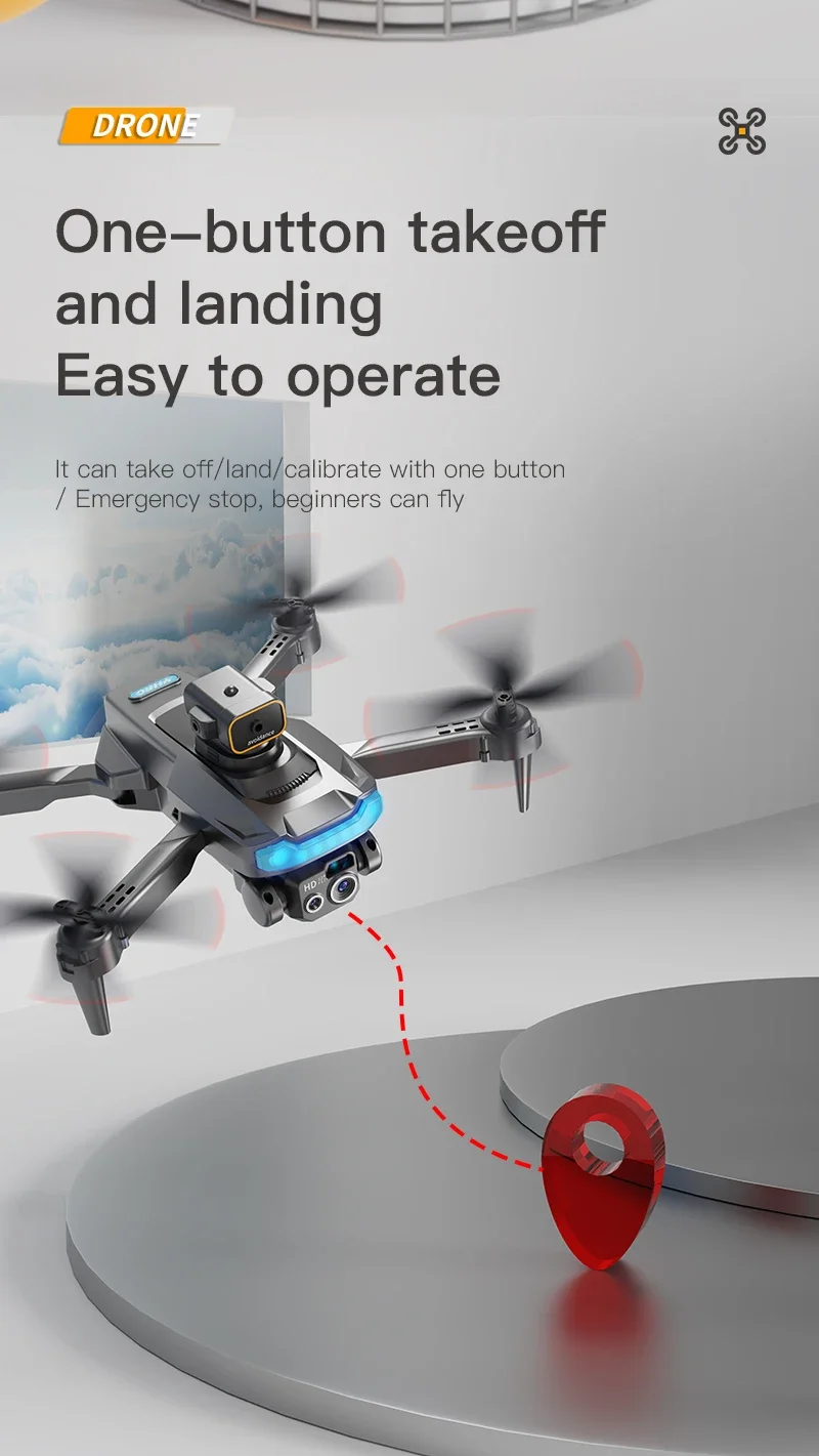 Lenovo P15 Plus Drone Professional 8K GPS Dual Camera Obstacle Avoidance Optical Flow Positioning Brushless RC 10000M New