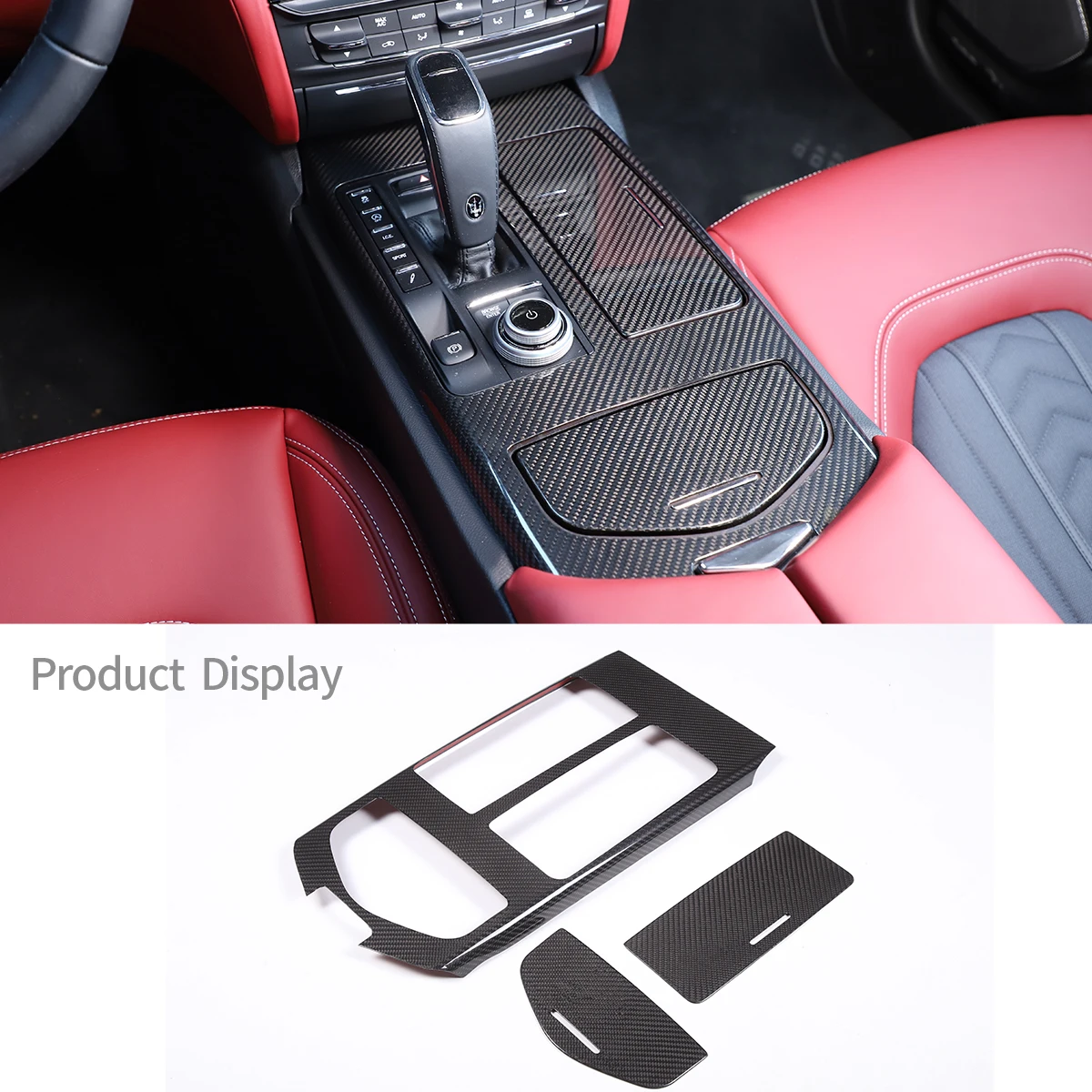For Maserati Ghibli 20142016 Real Carbon Fiber Car Central Console