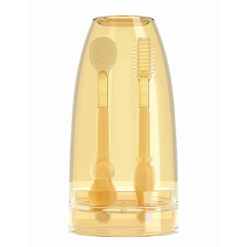 

Baby Soft Bristle Toothbrush Silicone Tongue Brush Coating Cleaner Infant Toddler Care Toothbrush Training Brush X90C