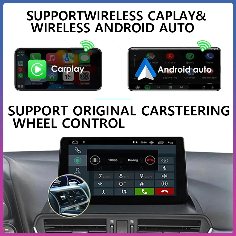 Android Car DVD For FORD C-MAX KUGA 2 ESCAPE 3 2012 - 2019 Auto Radio Multimedia Player Stereo Head Unit GPS Navigation No 2din