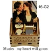 Titanic Movie My Heart Will Go On Music Box Golden Mechanical Wooden Love Musical Box Romantic Wife Girlfriend Birthday Presents 3