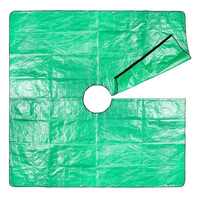 

Landscape Tarp For Trimming Pruning Tarp With 12 Inches Hole And Corner Buckles Garden Tree Pruning Waterproof Tarp Pruning