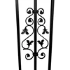 Wholesale Modern Wrought Iron Picket  Fencing Trellis Gates 4