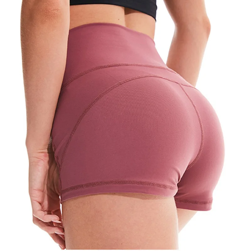 

New high waist hip shorts breathable anti-exposure sexy dance pants training fitness Lulu yoga shorts