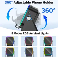 5 In 1 Auto-induction Wireless Induction Speaker 8 Mode RGB Lights HIFI Sound Portable Bluetooth Phone Holder Christmas gifts - Image 5