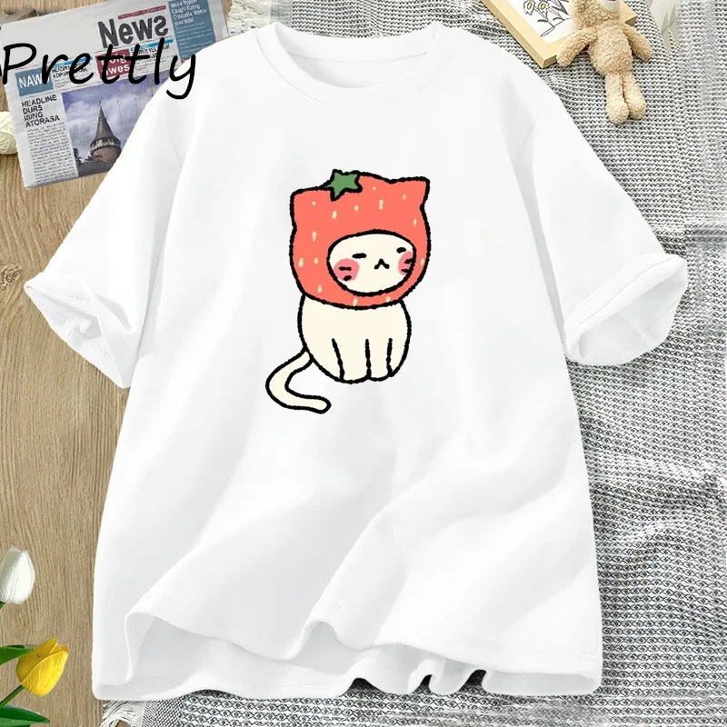 Yoongi Cat T-shirt Funny Printed Cotton Short Sleeve Tees Summer Unisex Women Men T Shirt Casual Round Neck T Shirts Streetwear 4