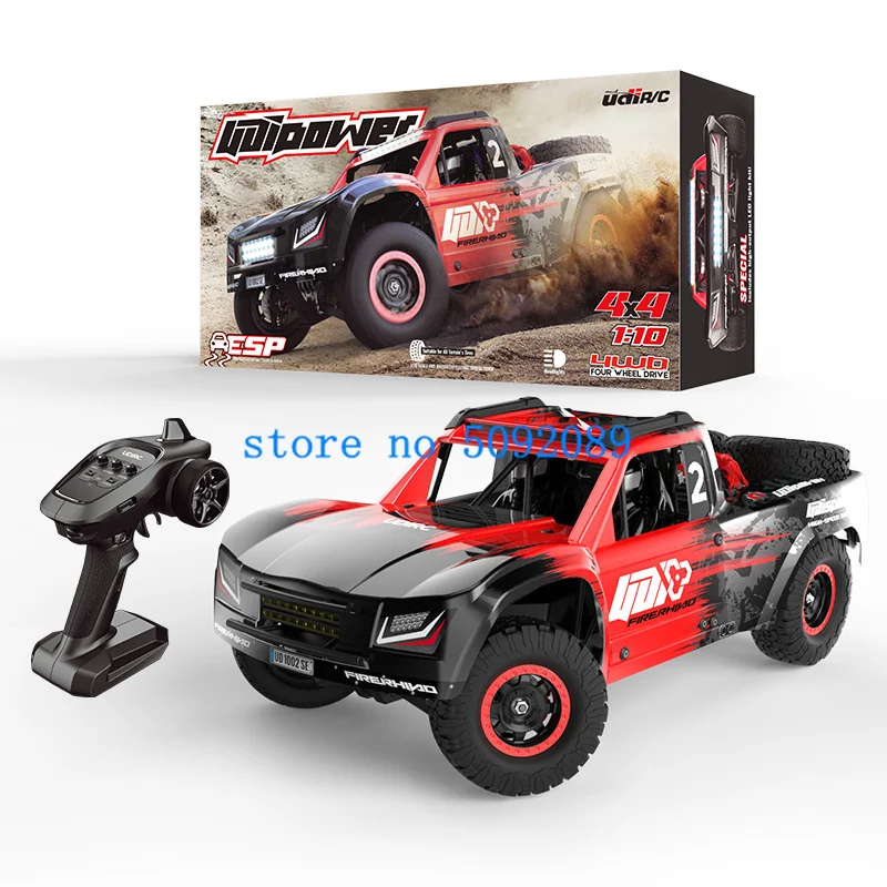 Professional 1:10 Desert Off-Road High Speed RC Car 90KM/H 60CM Brushless 8CH Metal Differential ESP 4WD Remote Control Truck 5