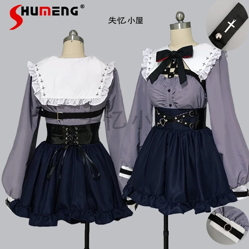 Cospaly Clothing Japanese JK Uniforms College Middle School Students Lolita Sailor Collar Top Amd Short Skirts Outfits for Women new half high collar pure cashmere sweater men s pullover middle aged solid diamond jacquard winter warm upscale casual sweater