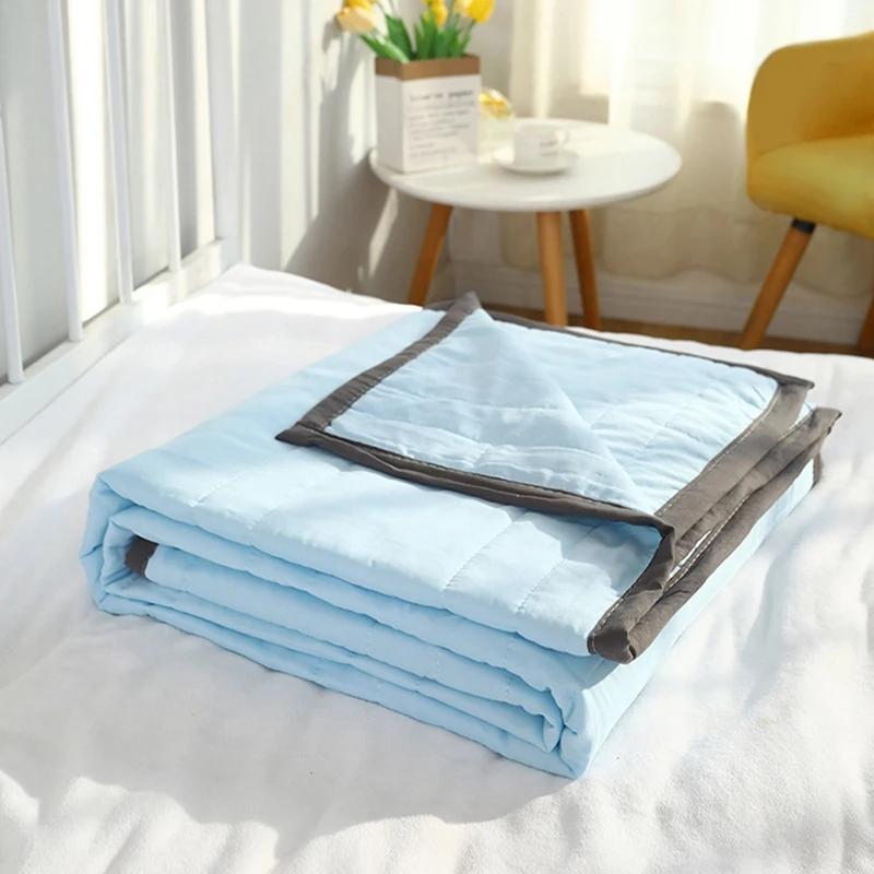 Ice Blanket For All-Season-Summer Cooler Quilt For Hot Sleepers And Night Sweats Durable High Guality Blue 170 X 200Cm