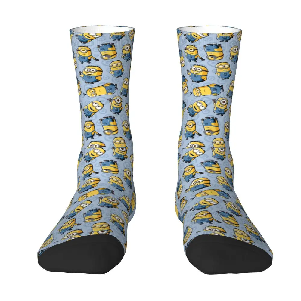 Custom Cool Print M- Minions Cartoon Socks for Women Men Stretchy Summer Autumn Winter M- Minions Bananas Crew Socks 181 Sb3c5fcb7e51640e391935fcd72b4fe11F