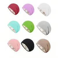 Unisex Satin Lined Anti Static Knitted Hat For Women Winter Silk Lining Slouchy Wool Blend Warm Cuffed Skullies 2Layer Beanies 1