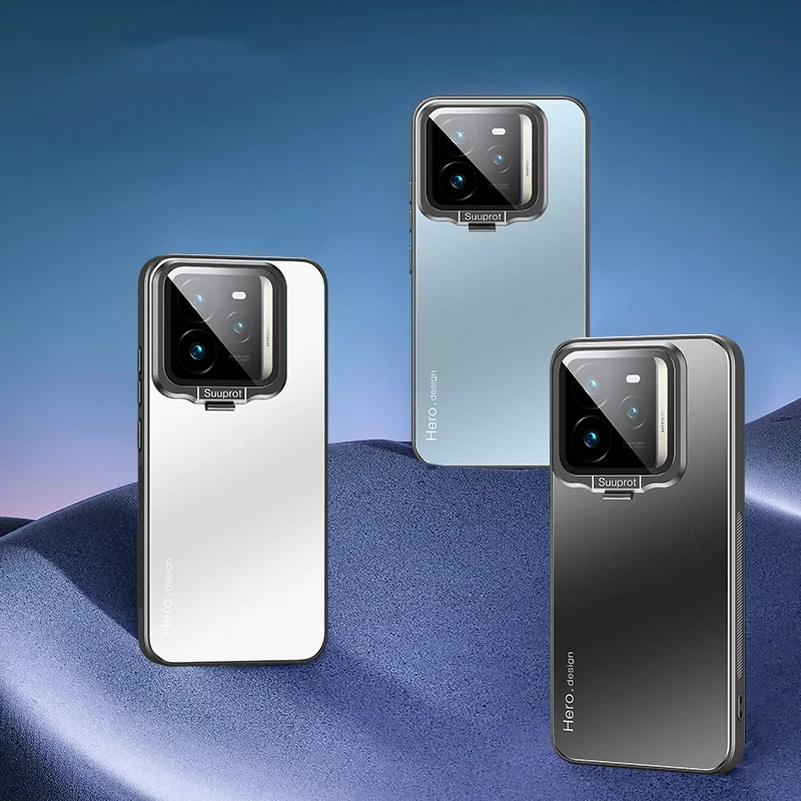 Durable Metal Back Plate with Camera Protection and Car Holder Cover