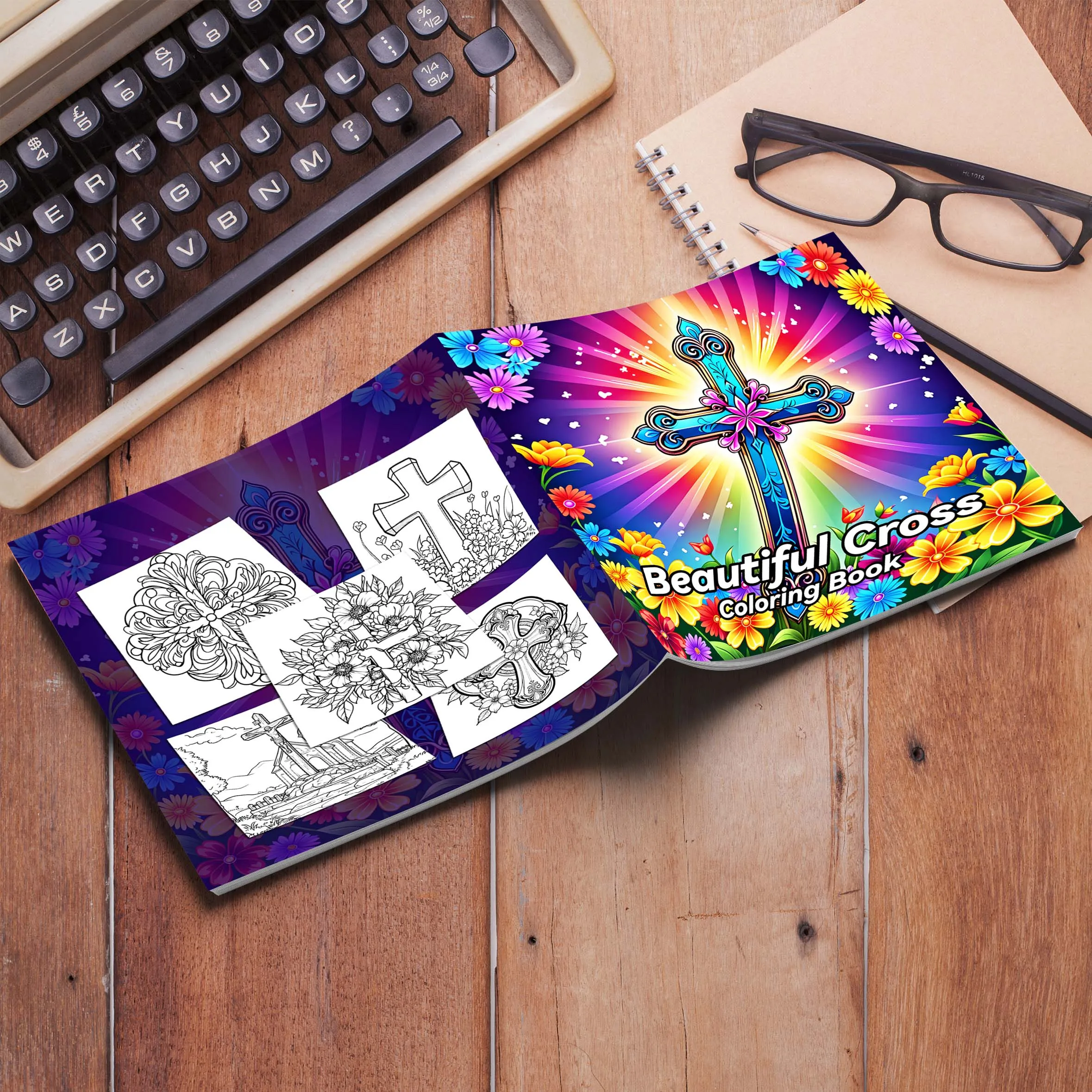 Spiral Colouring Book 24 Sheets 20x 20 cm For Graffiti Painting Drawing Book Relieve Anxiety Perfect for Many Holiday Gifts 2