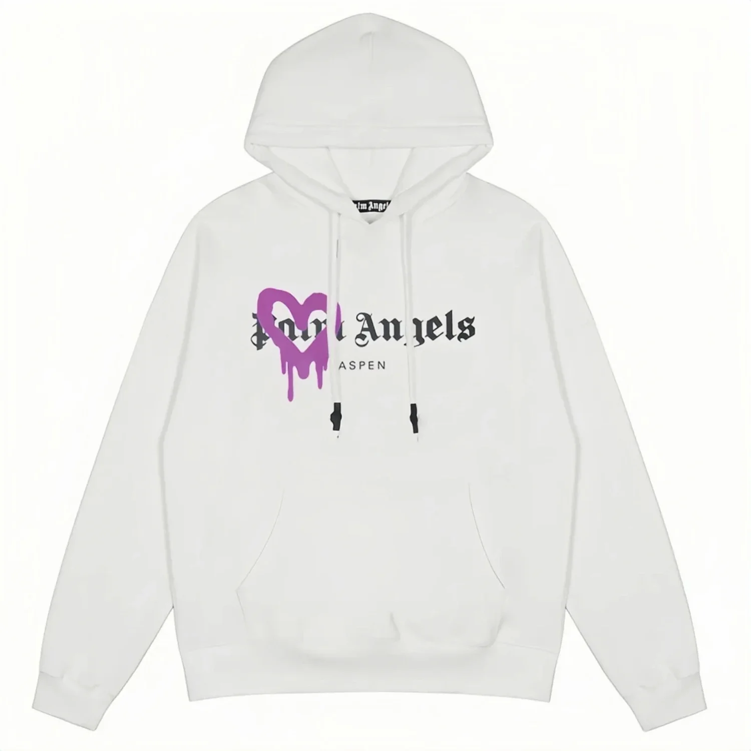 

High Street Hooded Hoodies Patchwork Thick Solid Sweatshirts Spray paint Letter Pullovers Loose Hooded Fleece Sweatshirt Tops