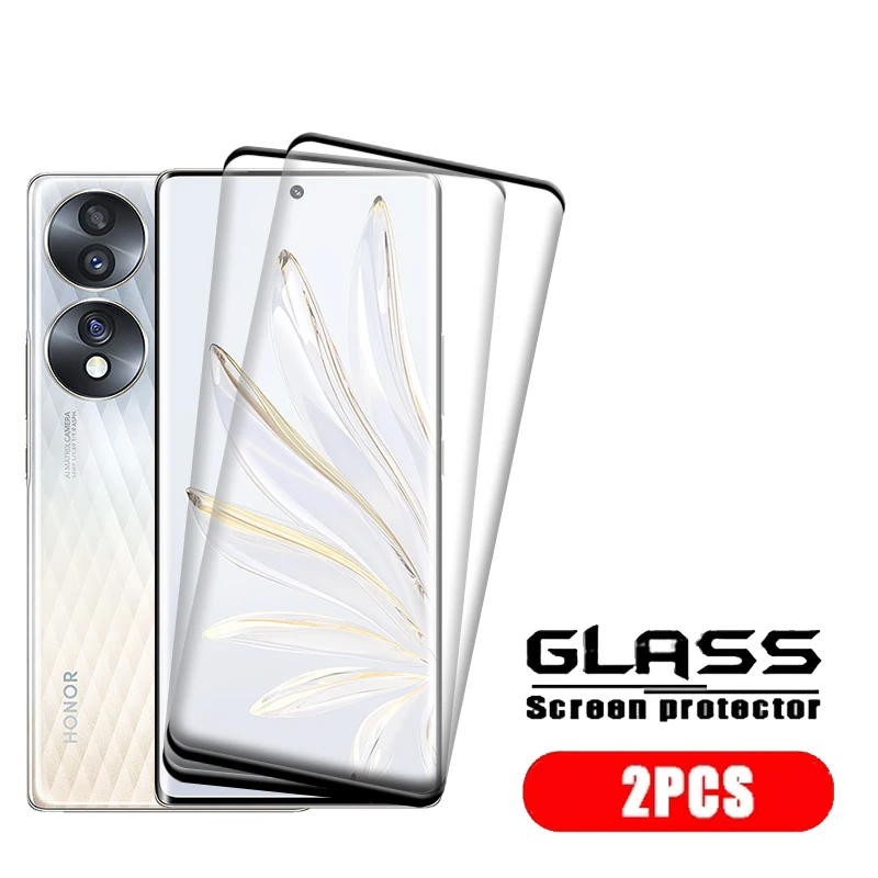 Premium Tempered Glass Screen Protector for Honor 70 - Full Cover 9H HD Curved Protection