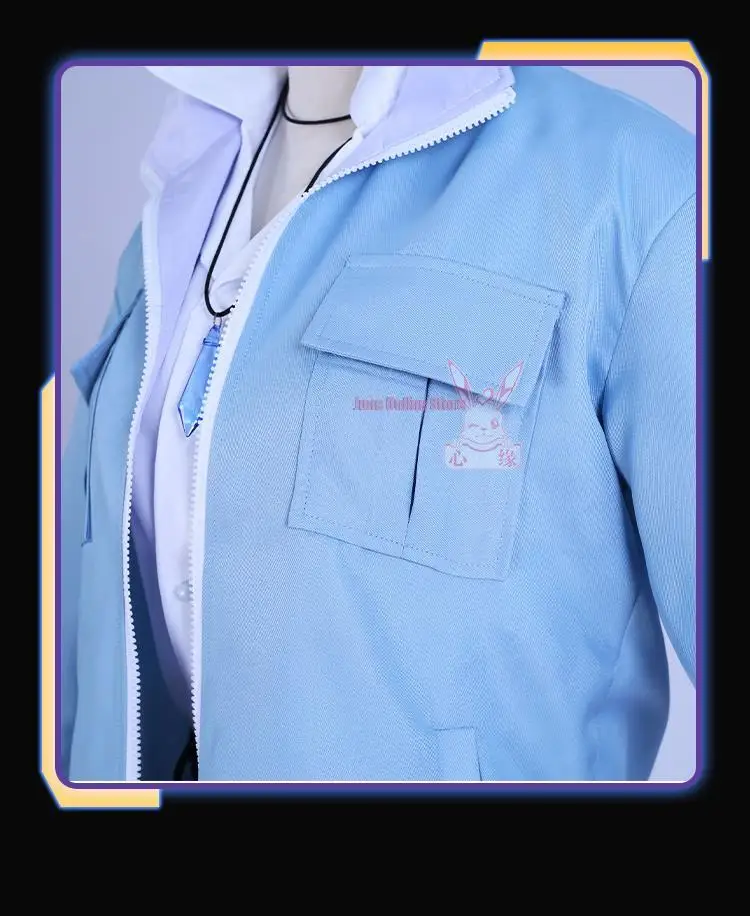 Eiden Cosplay Nu: Carnival Cosplay Costume with Necklace Custom Size Game Nu: Carnival Eiden Cosplay Nu Carnival Halloween 12