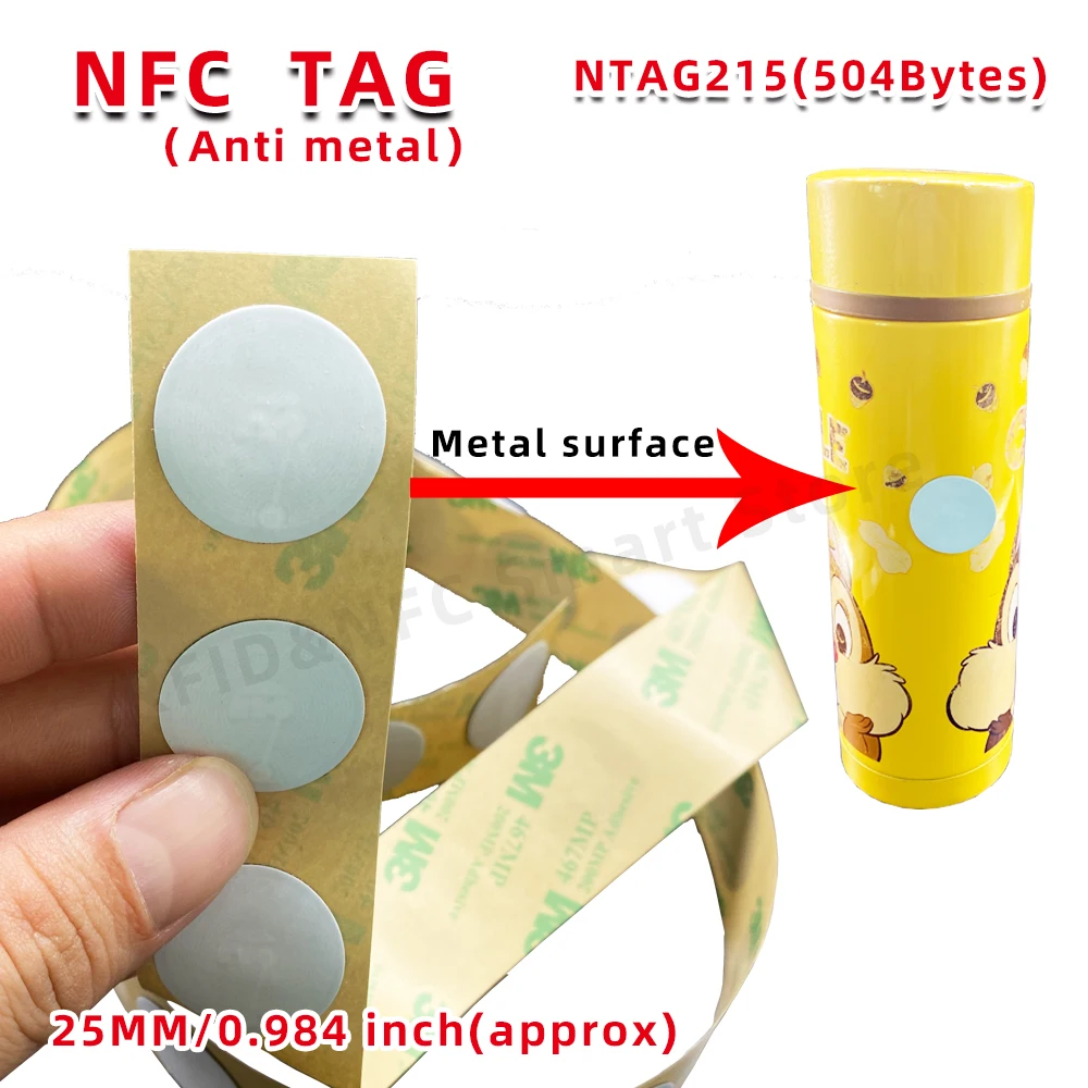 NFC-Tag-NFC215-Label-Nt-ag-215-Stickers-NT-AG215-504-Bytes-Tags-Badges ...