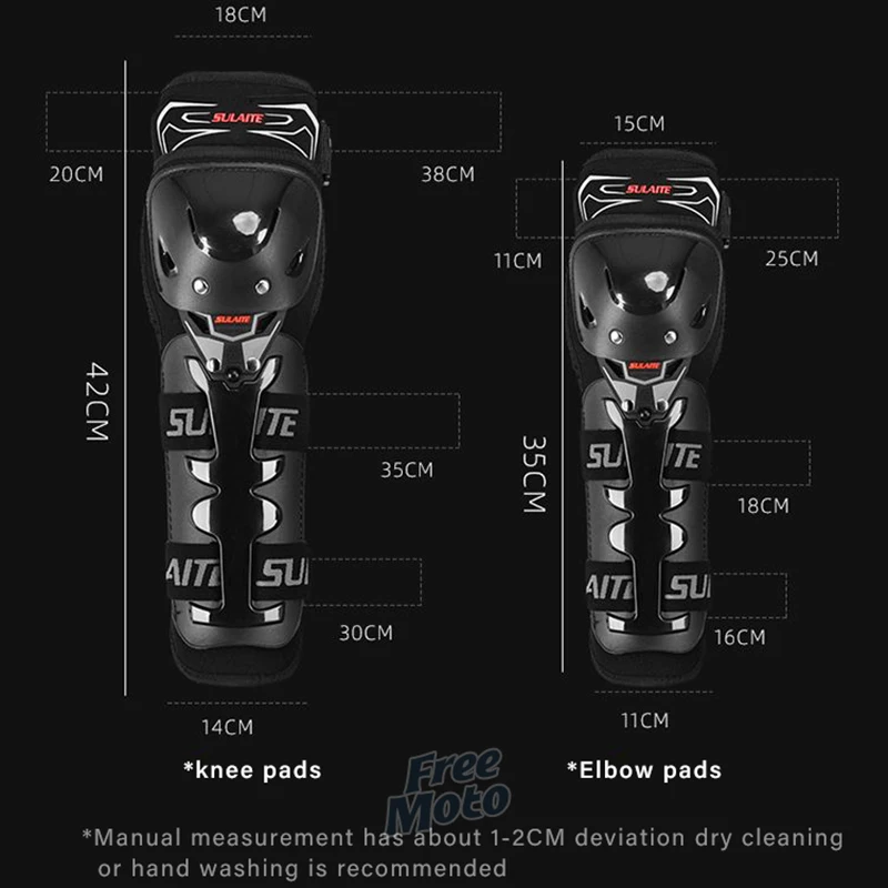 وسادات الركبة SULAITE موتوكروس، حماية الكوع لركوب...