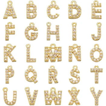 Crystal Letter Charms 1