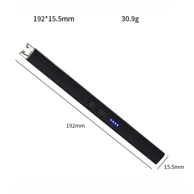 HOT Windproof Pulse Arc Ignition Electronic Lighter Safety Lock Battery Display Outdoor BBQ Kitchen Igniter USB Electric Lighter 3