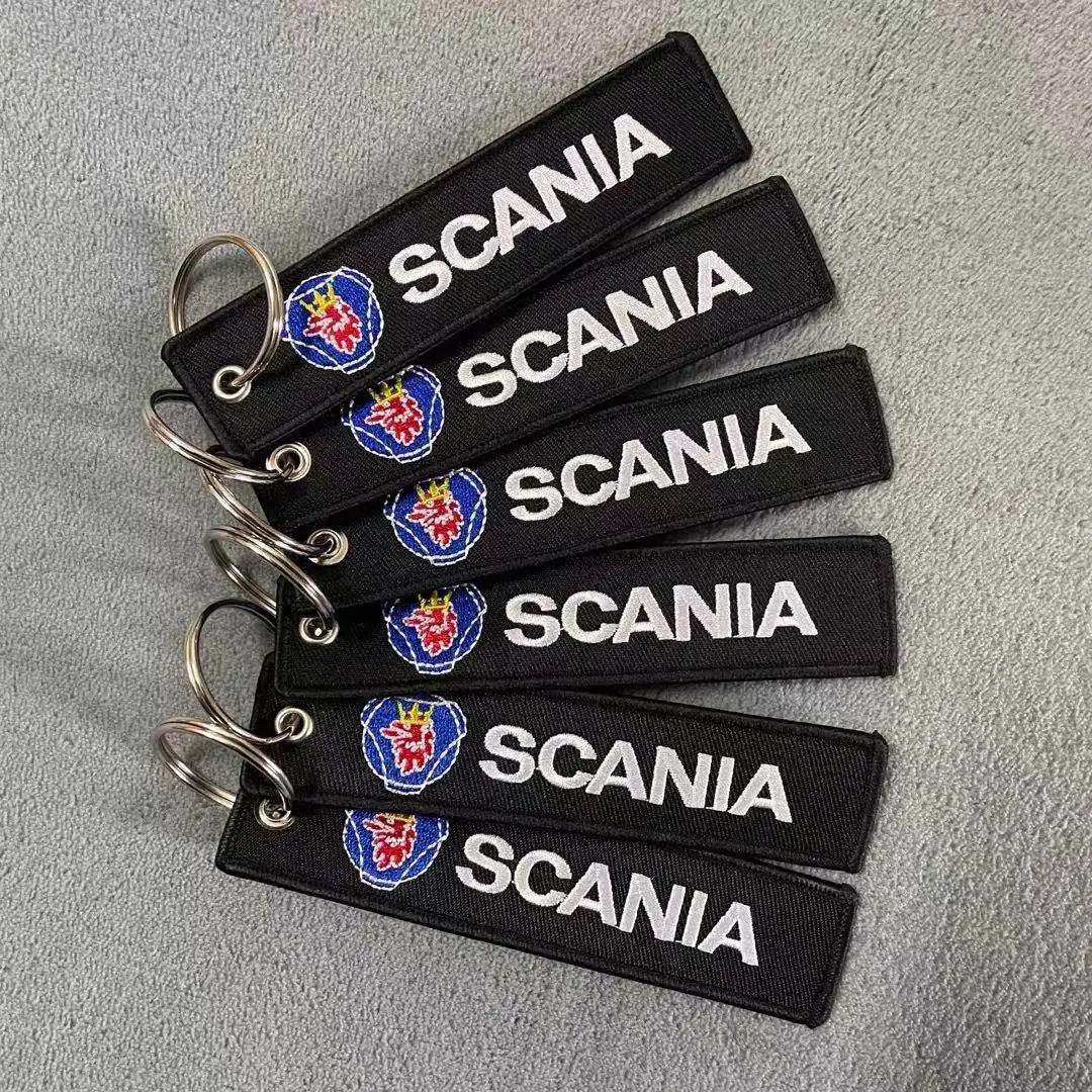 Новинка Лидер продаж автомобильный Стайлинг значок SCANIA вышивка брелок шнурок
