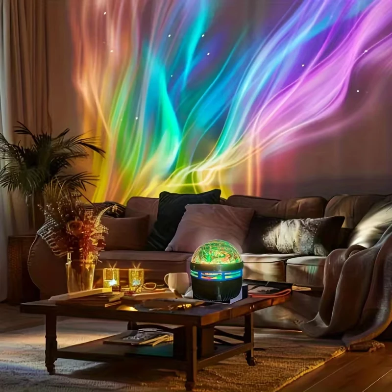 Star Projector Northern Lights Projector LED Night Light Remote Starry Sky Light RGB 7Modes USB Plugin for Kids Room Party KTV