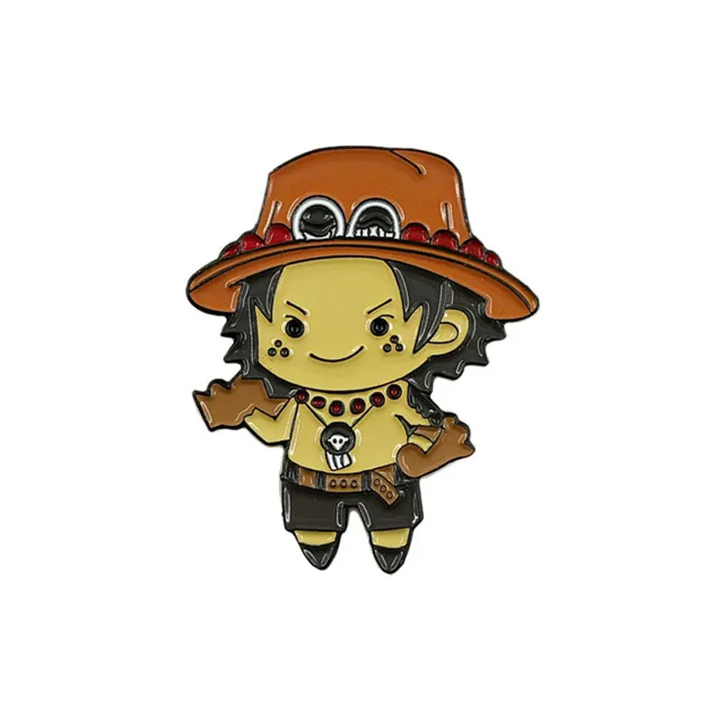 Japan Anime One Piece Series Enamel Pins Collect Piece Monkey D Luffy Metal  Cartoon Brooch Backpack