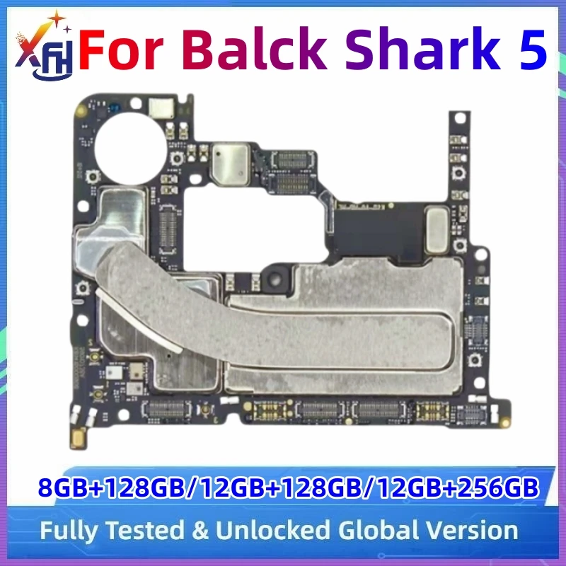 

128GB 256GB 5G Mainboard MB For Xiaomi Black Shark 5 SHARK PAR-H0 Motherboard Original Main Circuits Board with Global ROM