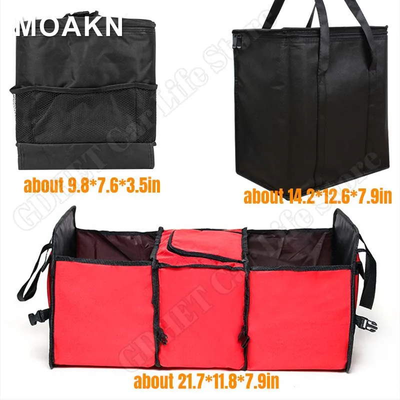 Car Insulation Thermal Cooler Bag Folding Oxford Cloth Fresh Keeping Food Delivery Bag Portable Lunch Picnic Drink Storage Bags images - 6