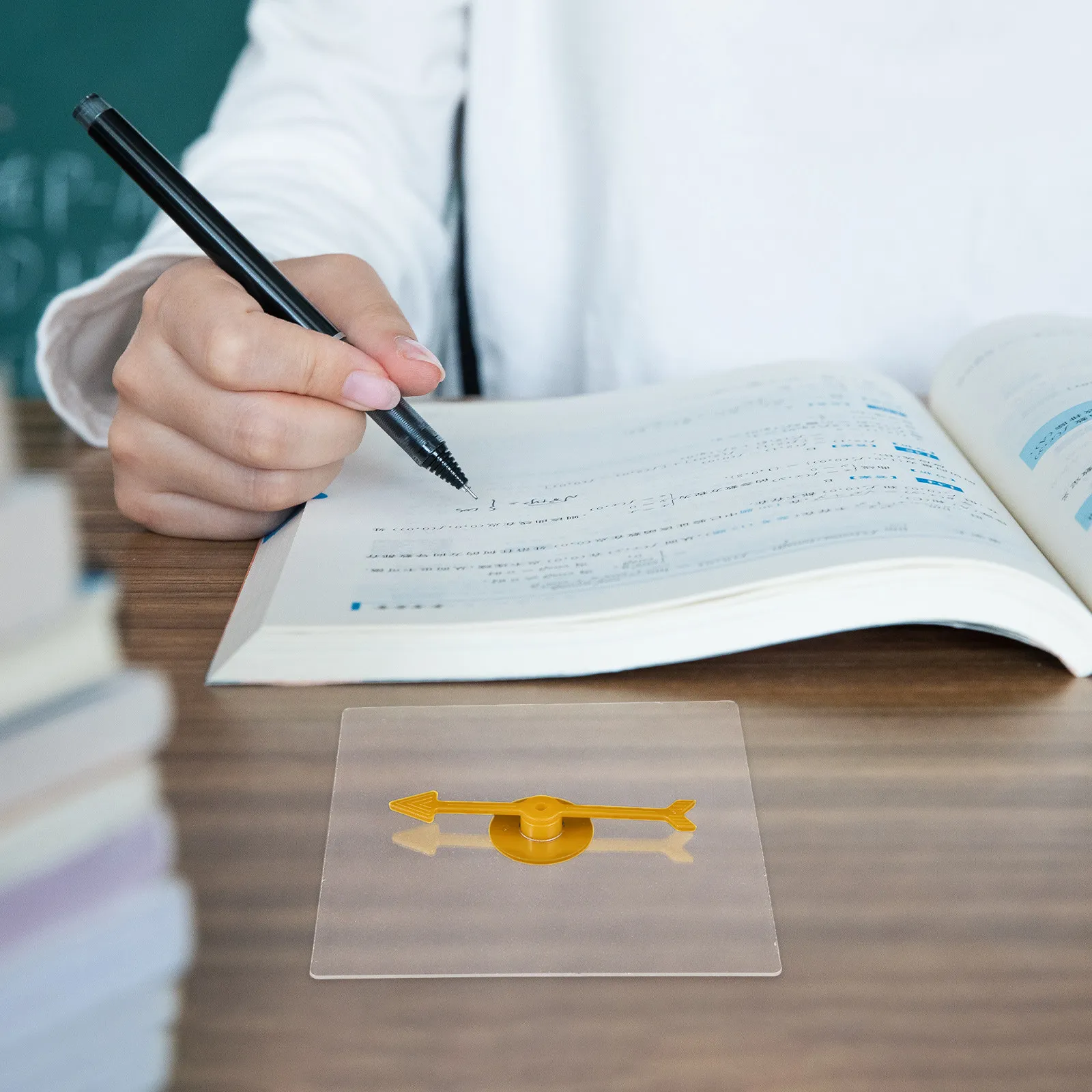 4개의 투명한 드라이 이레이즈 수학 게임(회전 화살표 포함) - 교육용 파티 게..