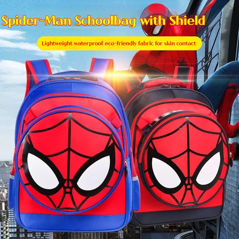 

Disney Spider Man Cartoon Schoolbag For Primary School Boys Students Backpack Large Capacity Lightening Breathable Schoolbag