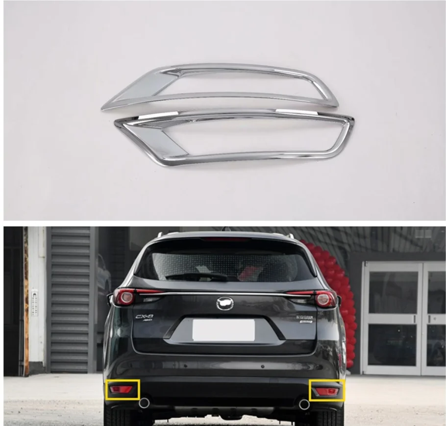 

Для Mazda Cx-8 Cx8 2017 2018-2022 ABS Хромированная наружная задняя противотуманная светильник облицовка авто аксессуары автомобильные аксессуары Стайлинг автомобиля