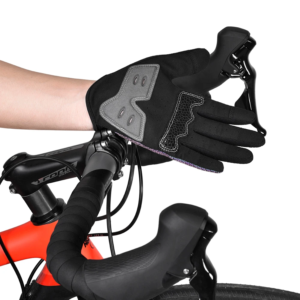 Summer Cycling Gloves Full Finger MTB Bike Gloves Touch Screen Non Slip Silicone Palm Driving Riding Gloves 2201382 5