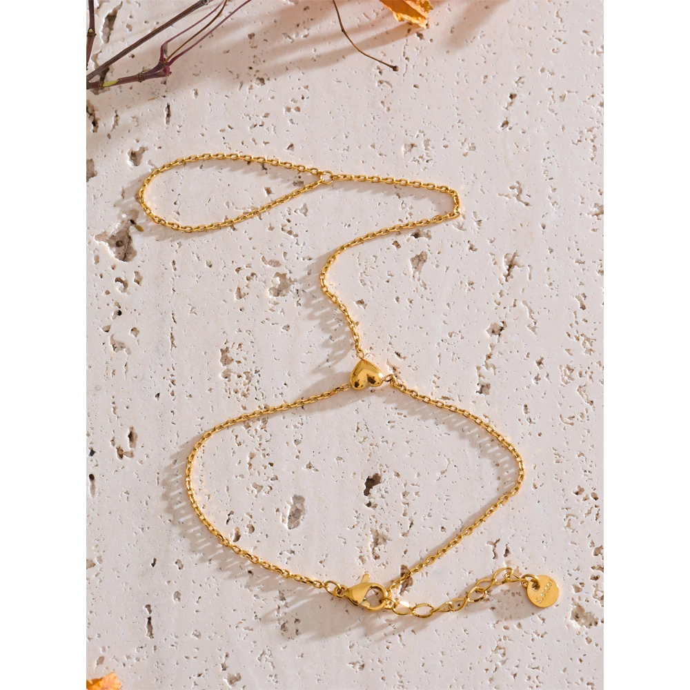 Yhpup Stainless Steel Heart Bracelet for Women