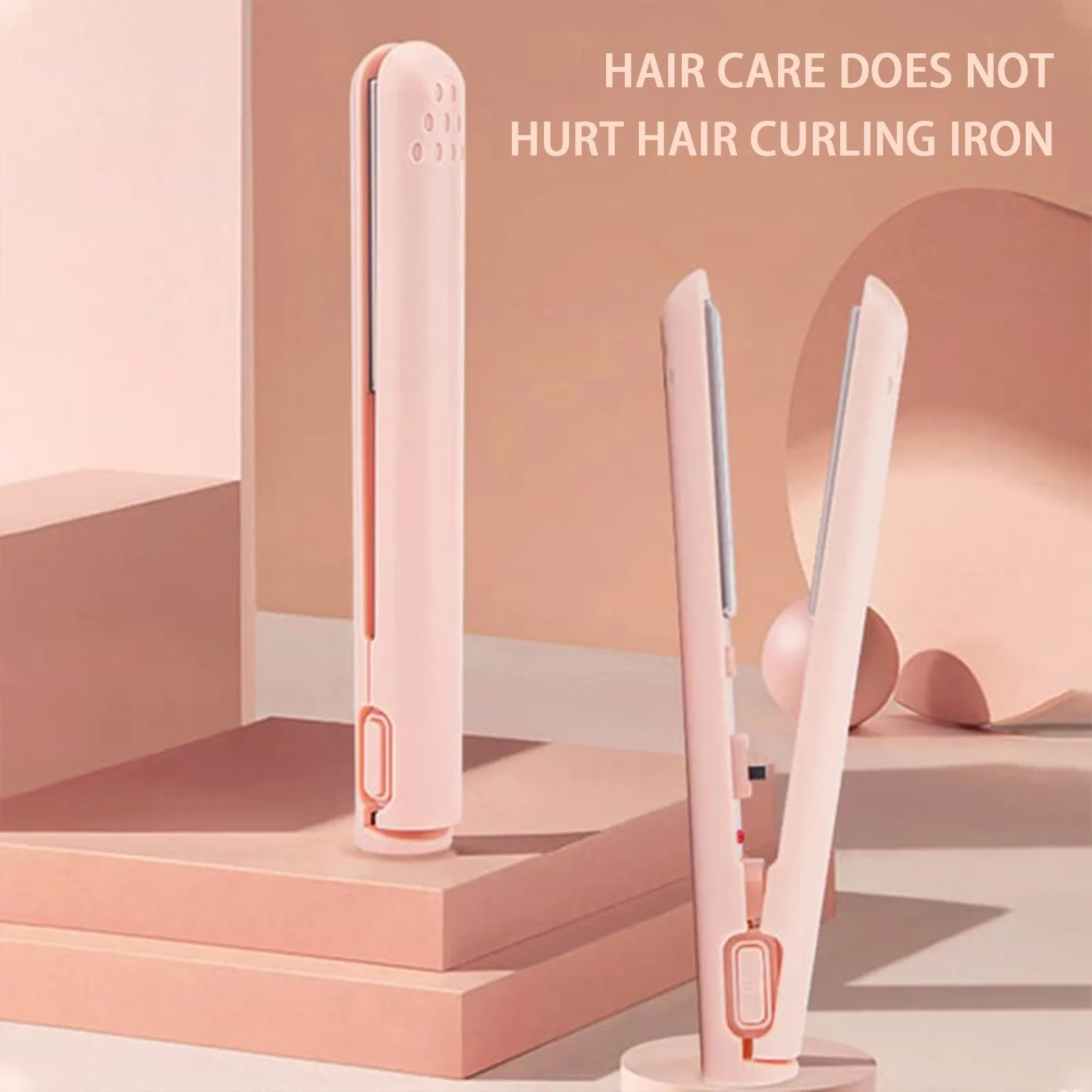 1pc New Wireless Hair Straightener For Students,USB Portable Curling Iron, Dormitory,Usb Powered Wireless Hair Straightener