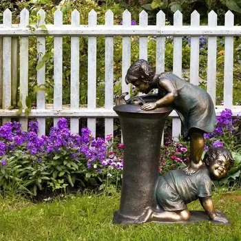 Garden Fashion Decoration Crafts Boys Girls Sculpture Garden Ornaments Resin Crafts Creative Decorations Holiday Gifts Accessory 2 Garden Fashion Decoration Crafts Boys Girls Sculpture Garden Ornaments Resin Crafts Creative Decorations Holiday Gifts Accessory 2