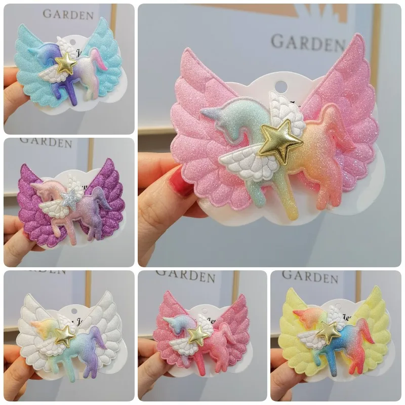 

1 Piece Cute Kids Girl Hair Clip Cartoon Animal Unicorn Hairpin for Toddler Girl Children Girl Headear Lovely Hair Accessories