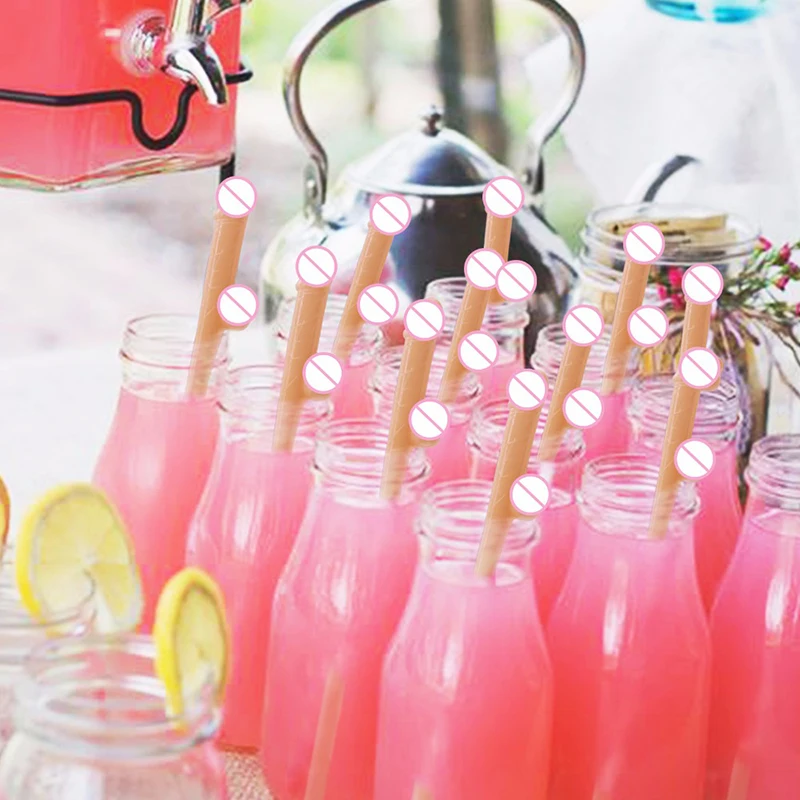 Bachelorette Party Penis Straws Novelty Nude Dick Drink - Temu